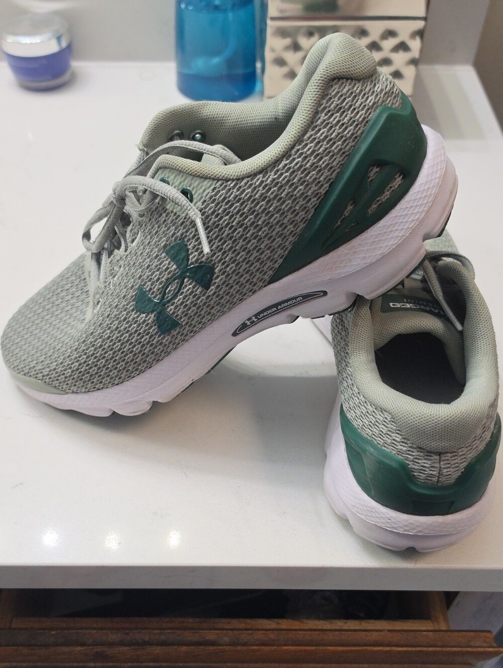 Womens Green Under Armour athletic shoes